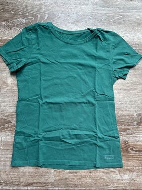 Life Is Good Women's Forest Green Short Sleeve Tee